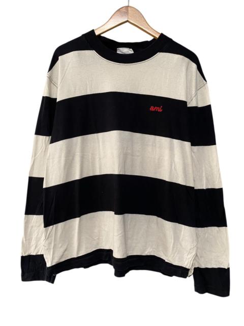 AMI Paris Ami alexandre mattiussi stripe longslevve tshirt
