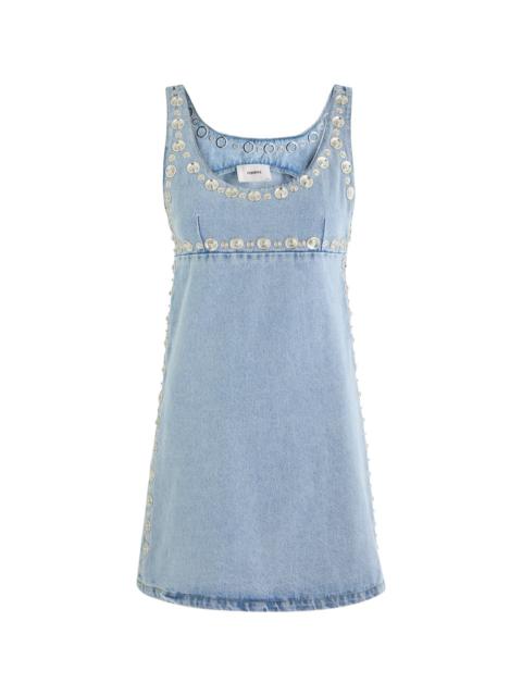 COPERNI Coperni Studded Denim Mini Dress