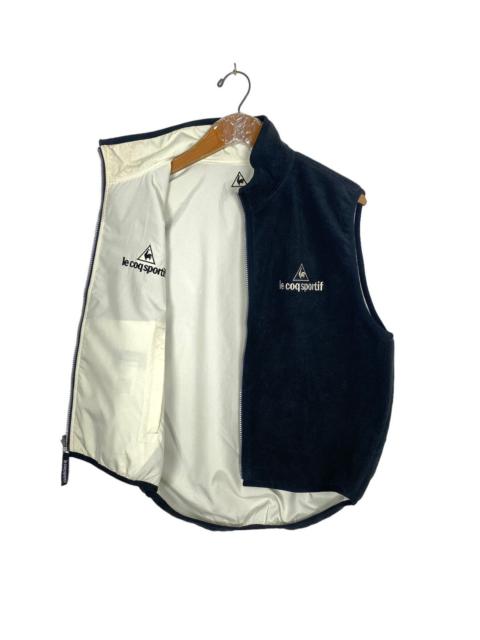 Other Designers Rare‼️ Le Coq Sportif Golf Collection Reversible Fleece Vest