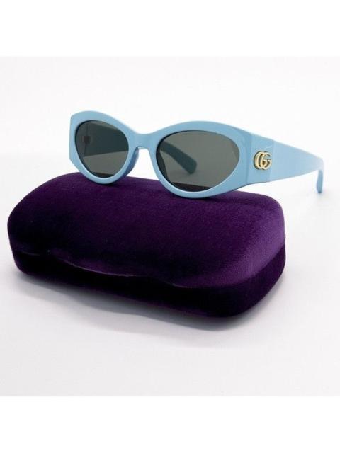 GUCCI NEW GUCCI GG1401S 004 LIGHT BLUE OVAL WOMEN SUNGLASSES GUCCI
