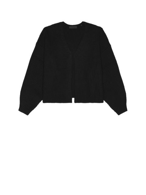 ESSENTIALS Heavy Waffle Cardigan