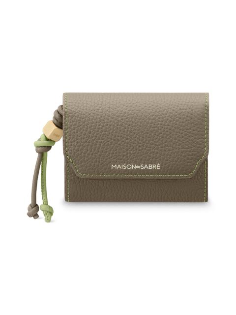 MAISON de SABRÉ MAISON de SABRÉ Leather Trifold Wallet in Cashmere Matcha at Nordstrom