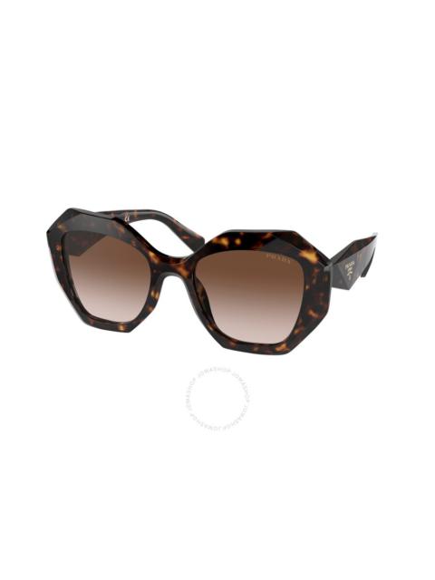 Prada Prada Brown Gradient Geometric Ladies Sunglasses PR 16WS 2AU6S1 53