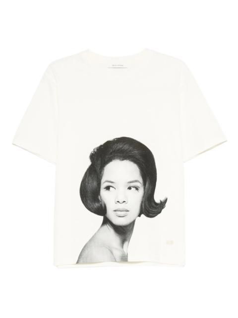 WALES BONNER portrait-print T-shirt