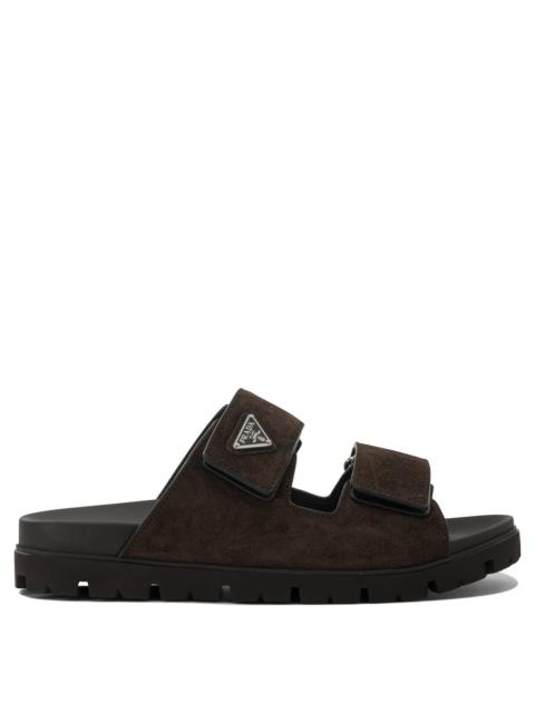 Prada Prada Suede Slides Black Men