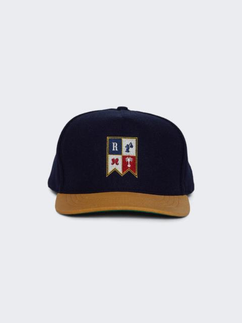 Rhude Harbor Crest Hat Navy And Brown