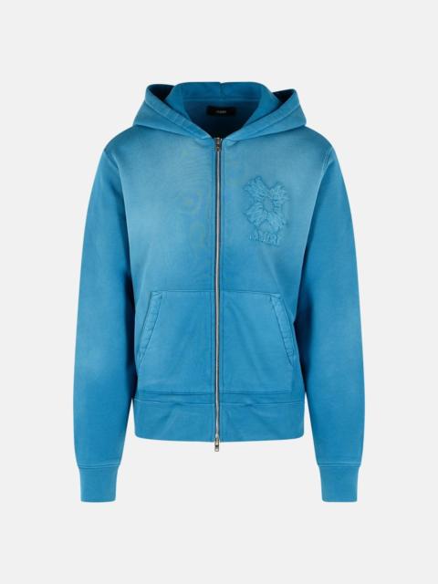 AMIRI DARK INDIGO COTTON HOODIE