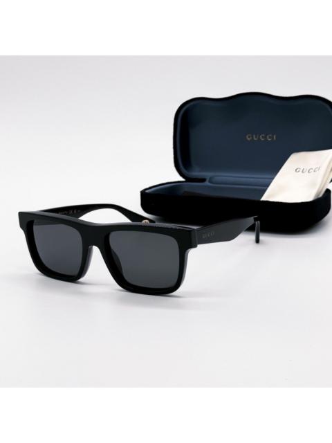 GUCCI NEW GUCCI GG1618S 001 SQUARE BLACK GREY MEN SUNGLASSES