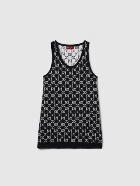 GUCCI GG wool jacquard mini dress