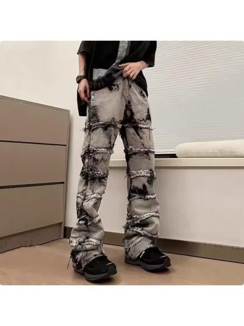 Streetwear - tiedye ripped jeans
