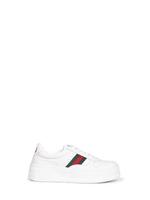 GUCCI Gucci Women White Leather Chunky Sole Sneakers