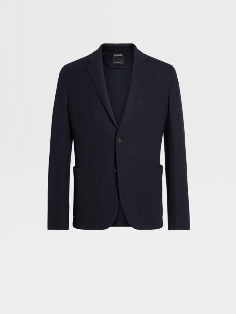 ZEGNA NAVY BLUE HIGH PERFORMANCE™ JERSEY JACKET