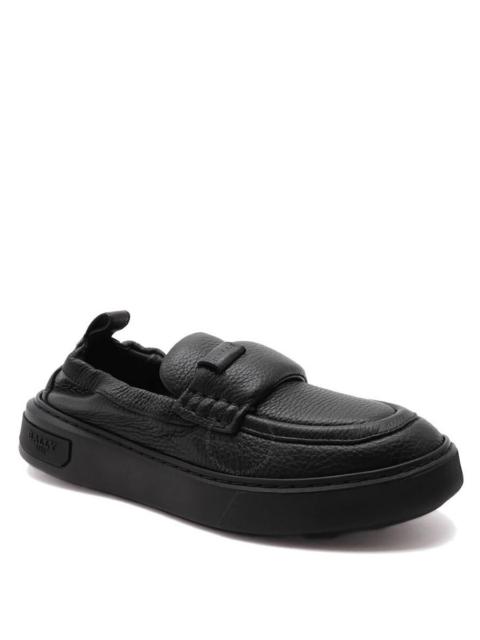 Bally - Bally Black Mauro Leather Slip-On Sneakers