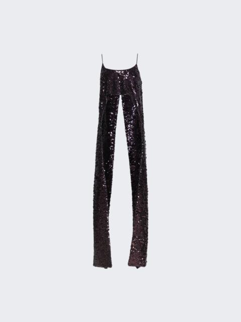 rabanne Sequin Top Beetroot Purple