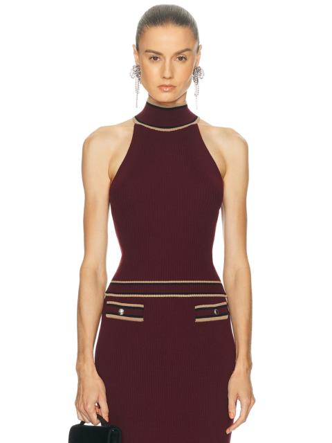 Alessandra Rich High Neck Top