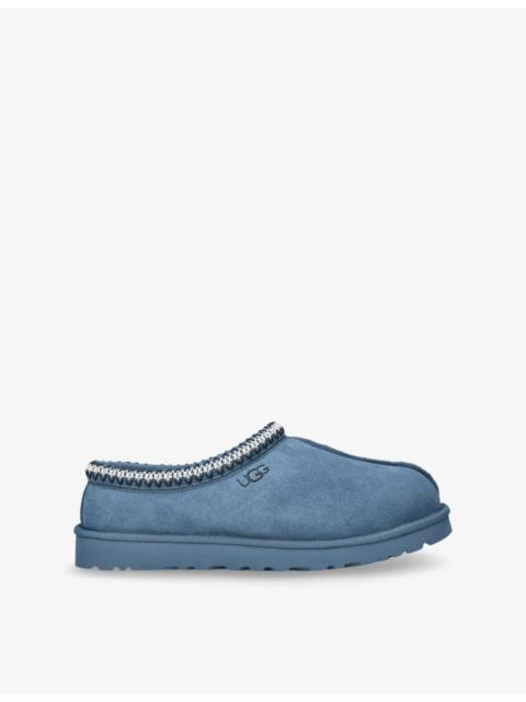 UGG Tasman Contrast-Stitch Suede and Shearling Slippers