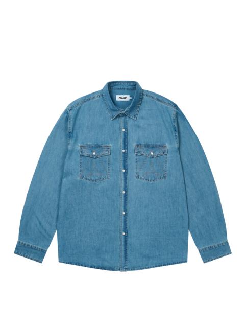 PALACE DENIM WESTERN OVER SHIRT STONE WASH
