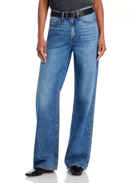 rag & bone Logan Featherweight High Rise Wide Leg Jeans
