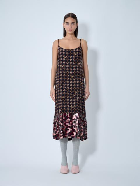 Dries Van Noten Embellished Slip Midi Dress