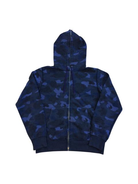 A BATHING APE® OG Bathing Ape Blue Camo Full Zip Hoodie