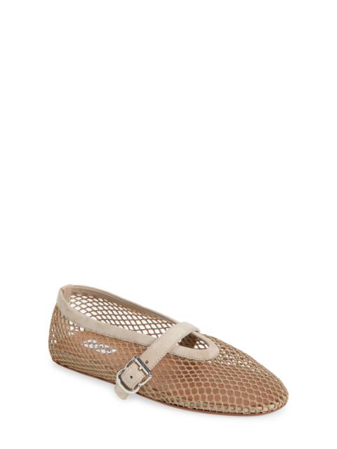Alaïa Mesh Ballet Flat in Grege at Nordstrom