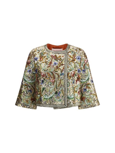 Valentino Women Embroidered Sequins Jacket