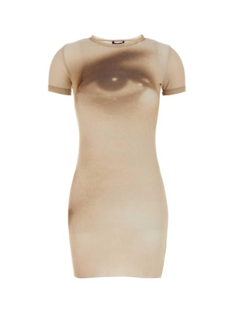 Jean Paul Gaultier Jean Paul Gaultier Printed Tulle Mini Dress