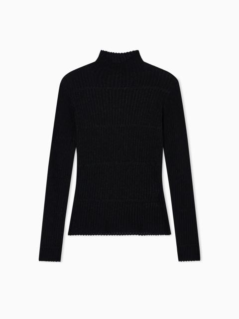 EMPORIO ARMANI 3D-EFFECT LUREX KNIT