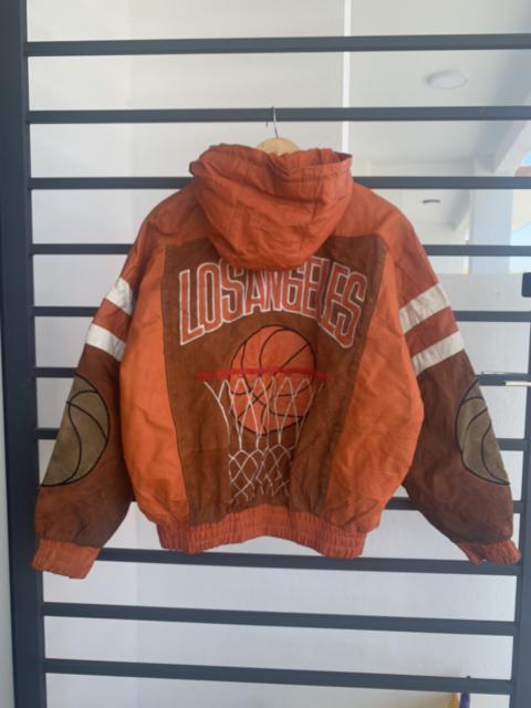 Other Designers Leather Jacket - AUTHENTIC LLONA los angeles Basketball leather jacket