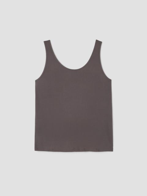 EILEEN FISHER Stretch Silk Jersey Scoop Neck Tank