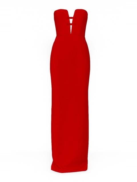 THE NEW ARRIVALS ILKYAZ OZEL Noa Pedro Red Strapless Dress red