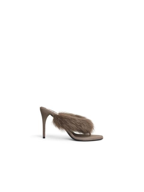 Alaïa HEEL THONG MULES IN LAMBSKIN