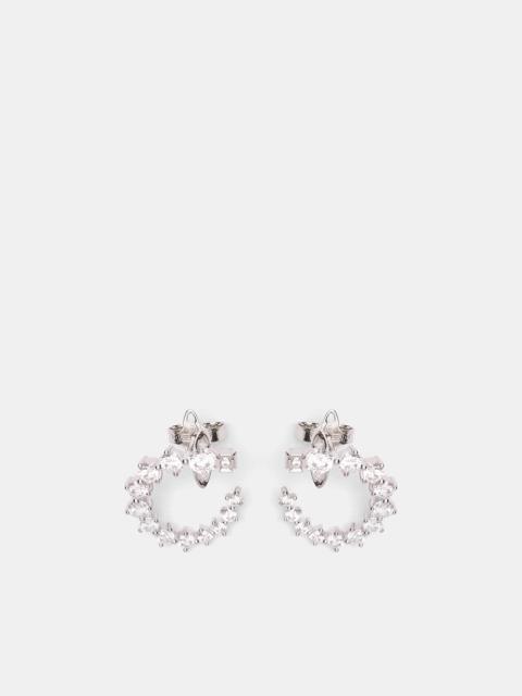 Vivienne Westwood Lydia Crystal Small Hoop Earrings