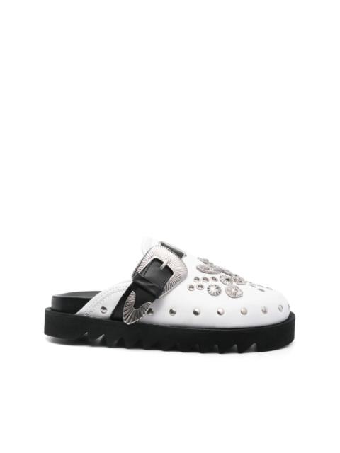 TOGA PULLA HBX EXCLUSIVE BLACK PONY MULE - AJ1058 | REVERSIBLE