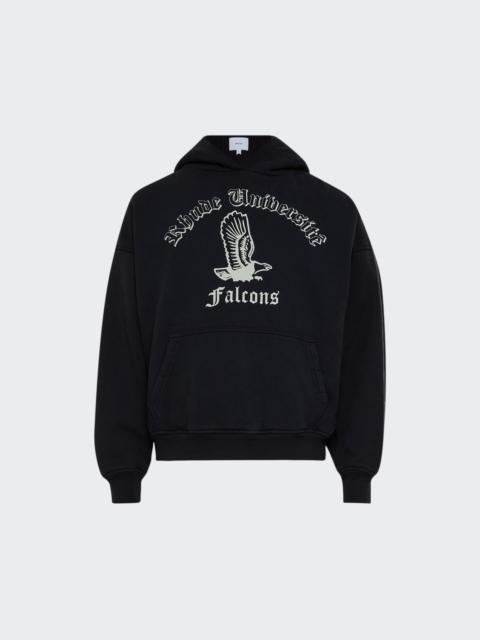 Rhude Collegiate Falcons Hoodie Vintage Black And White