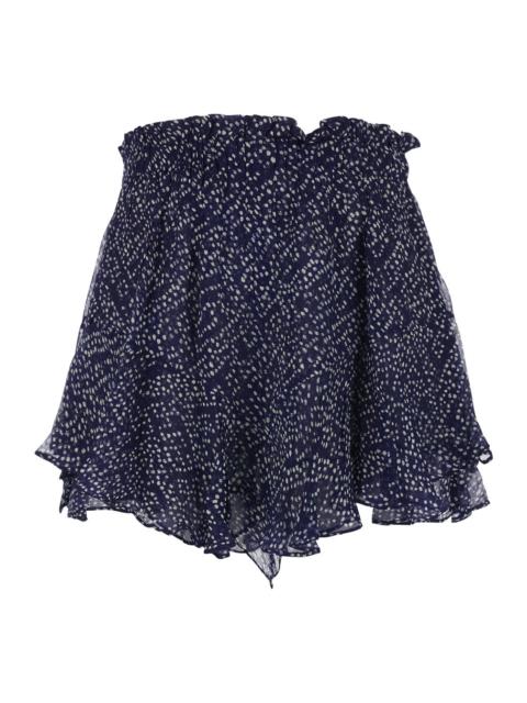 Isabel Marant Étoile Isabel Marant Etoile Women 'Sornel' Blue Shorts With All-Over Floral Motif In Cotton Woman