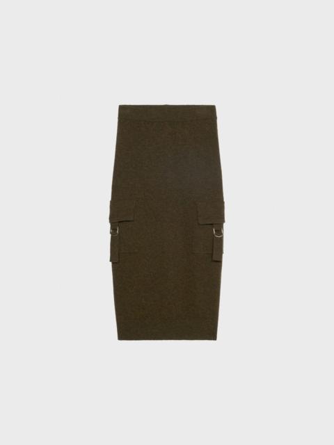 Blumarine MIDI KNIT SKIRT WITH CARGO POCKETS