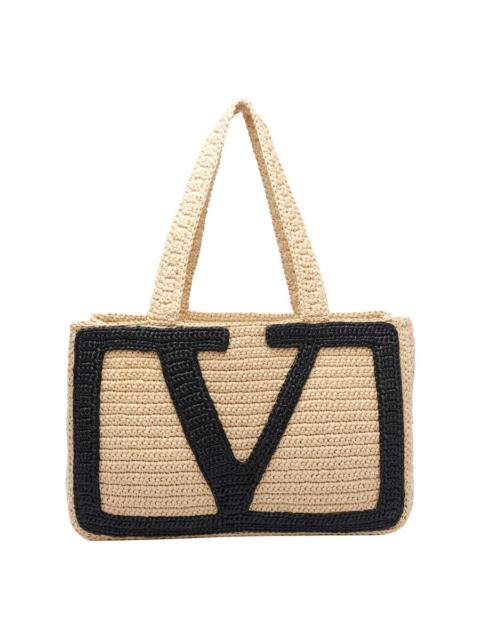 Valentino Valentino Garavani Viva Superstar Crochet Tote Bag