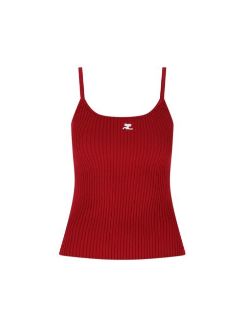 courrèges RIBBED TANK TOP "REEDITION"