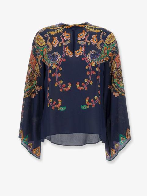 Etro Multicolor Silk Shirt
