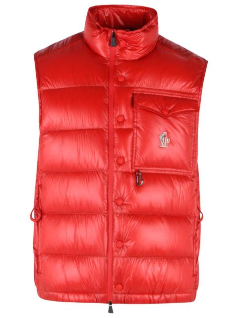 Moncler Grenoble Moncler Grenoble 'UYCHI' Foldable Red Polyamide Padded Vest