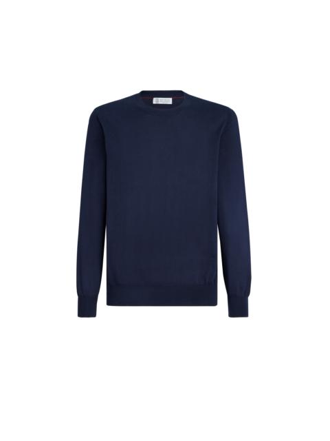 Brunello Cucinelli Brunello Cucinelli Cotton sweater in Navy Blue at Nordstrom