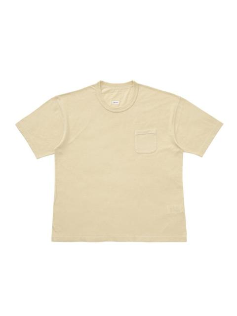 visvim JUMBO TEE S/S DMGD YELLOW