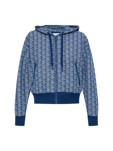 jacquard monogram hoodie