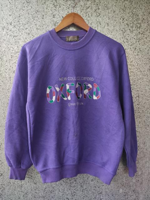 Other Designers Vintage 90s Vintage OXFORD sweatshirt spell out embroidery