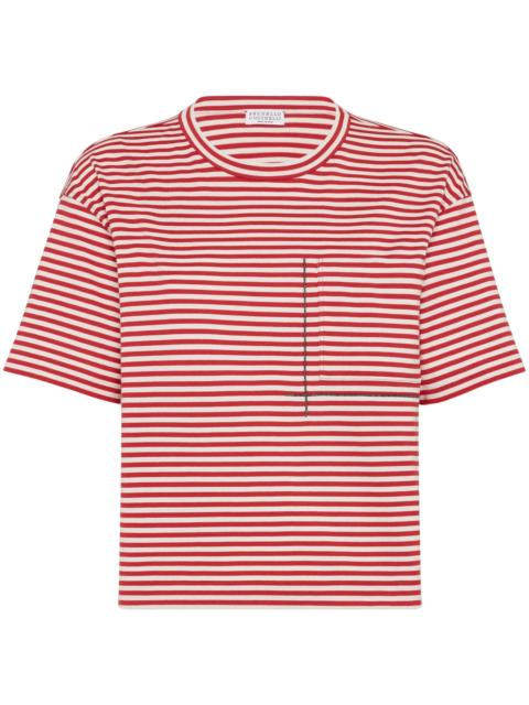Brunello Cucinelli Brunello Cucinelli Striped Jersey T-shirt