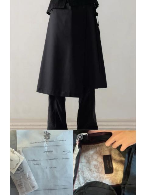 Other Designers Professor.E E Layer Skirt 