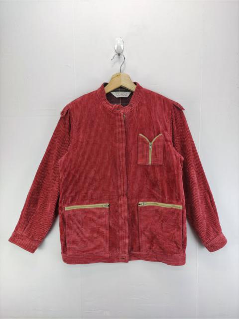Other Designers Vintage Cuduroy Jacket Zipper By Chaleur