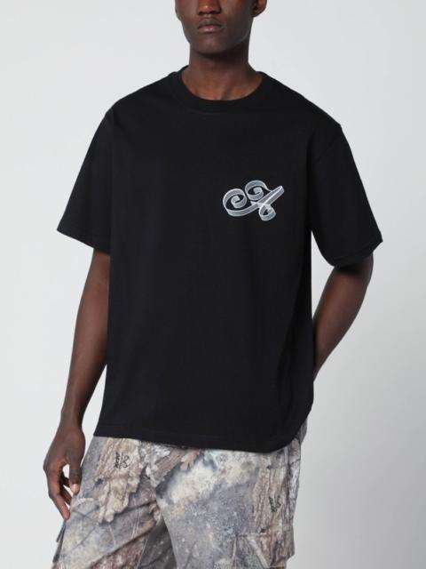 AWAKE NY Grey cotton T-shirt with logo