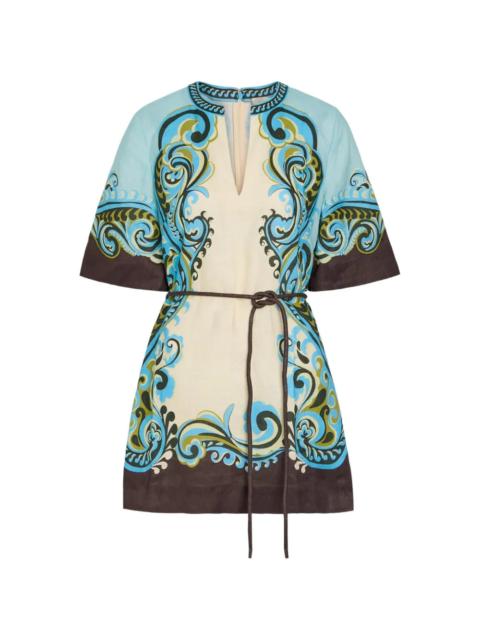 ALÉMAIS Natalia Mini Dress in Cream